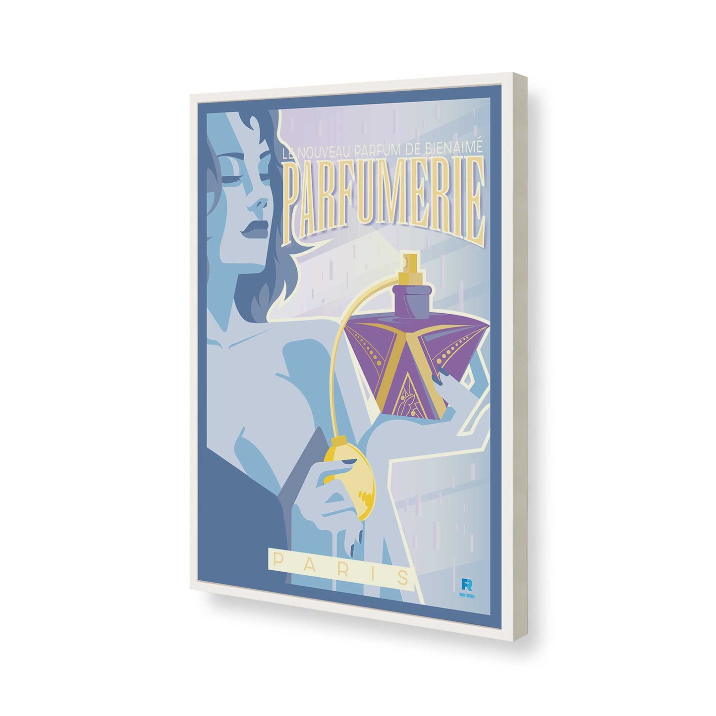 [Color:Opaque White], Picture of art in a Opaque White frame of the corner