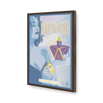 [Color:Brown], Picture of art in a Brown frame of the corner