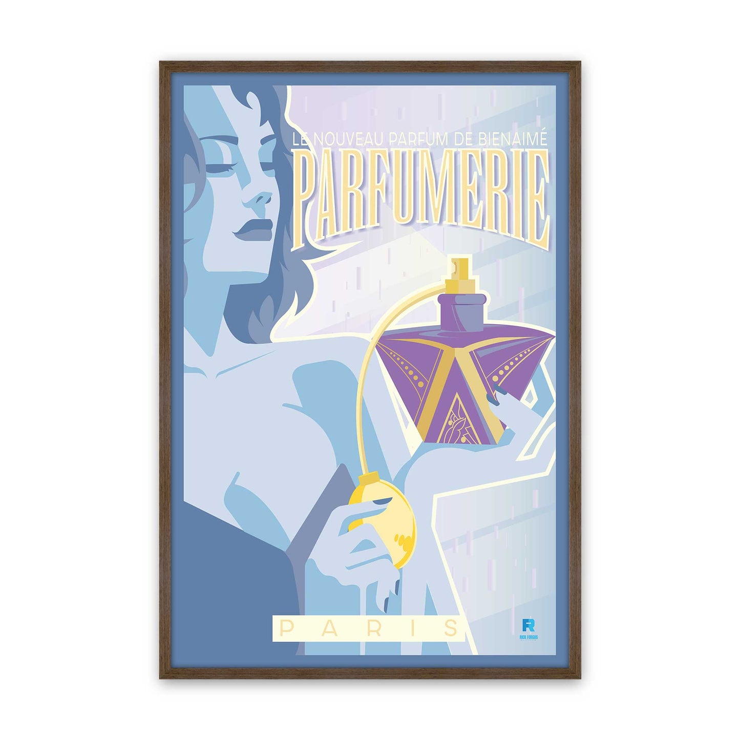 [Color:Walnut], Picture of art in a Walnut frame