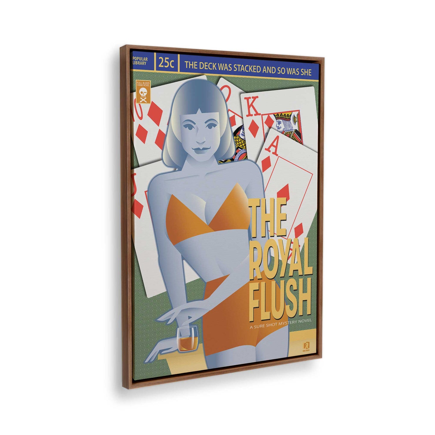 [Color:Walnut], Picture of the corner of the art