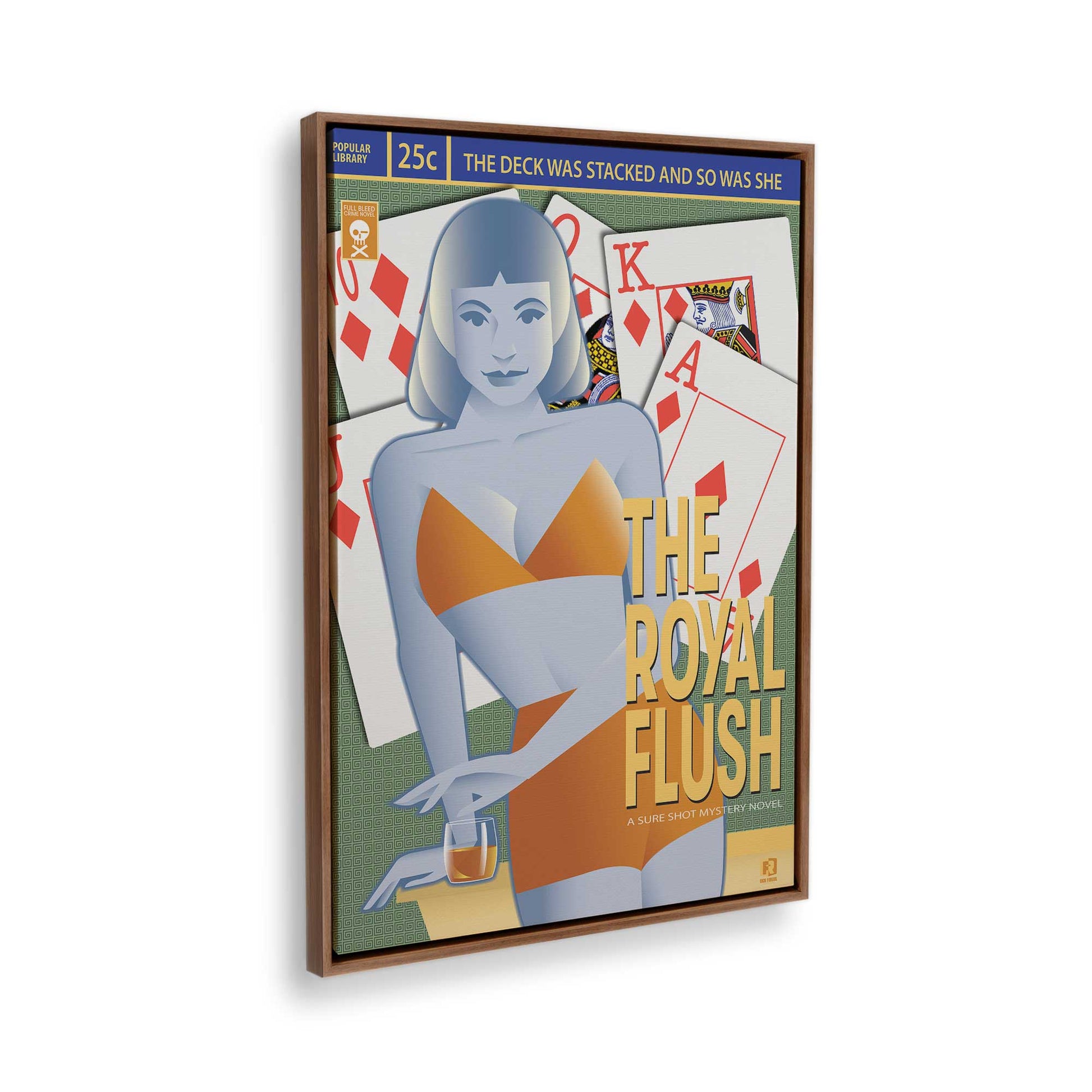 [Color:Walnut], Picture of the corner of the art