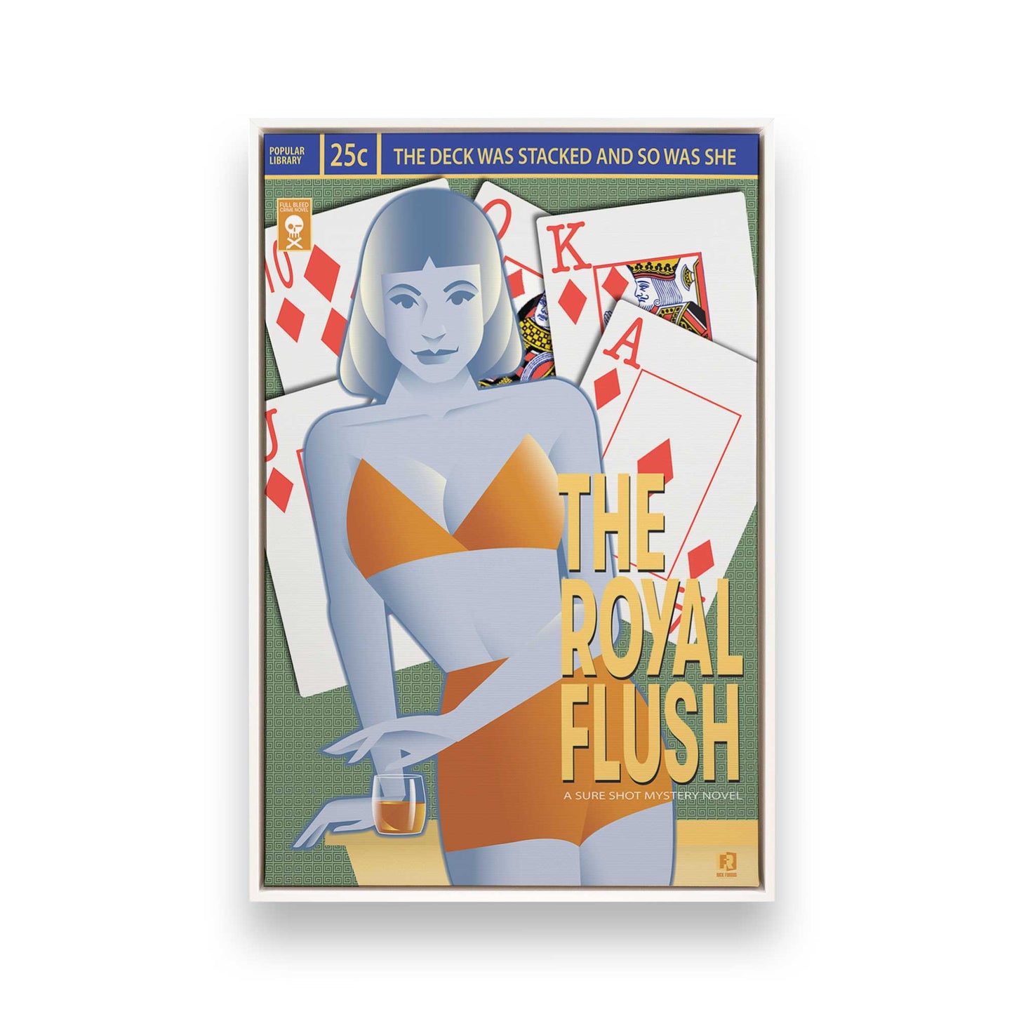 [Color:Opaque White], Picture of art in a White frame