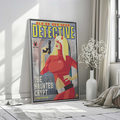 [Color:Polished Gold], Picture of art in a Polished Gold frame at an angle