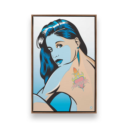 [Color:Walnut], Picture of art in a Walnut frame