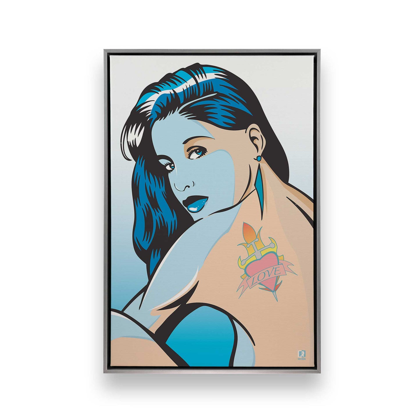 [Color:Polished Chrome], Picture of art in a Polished Chrome frame