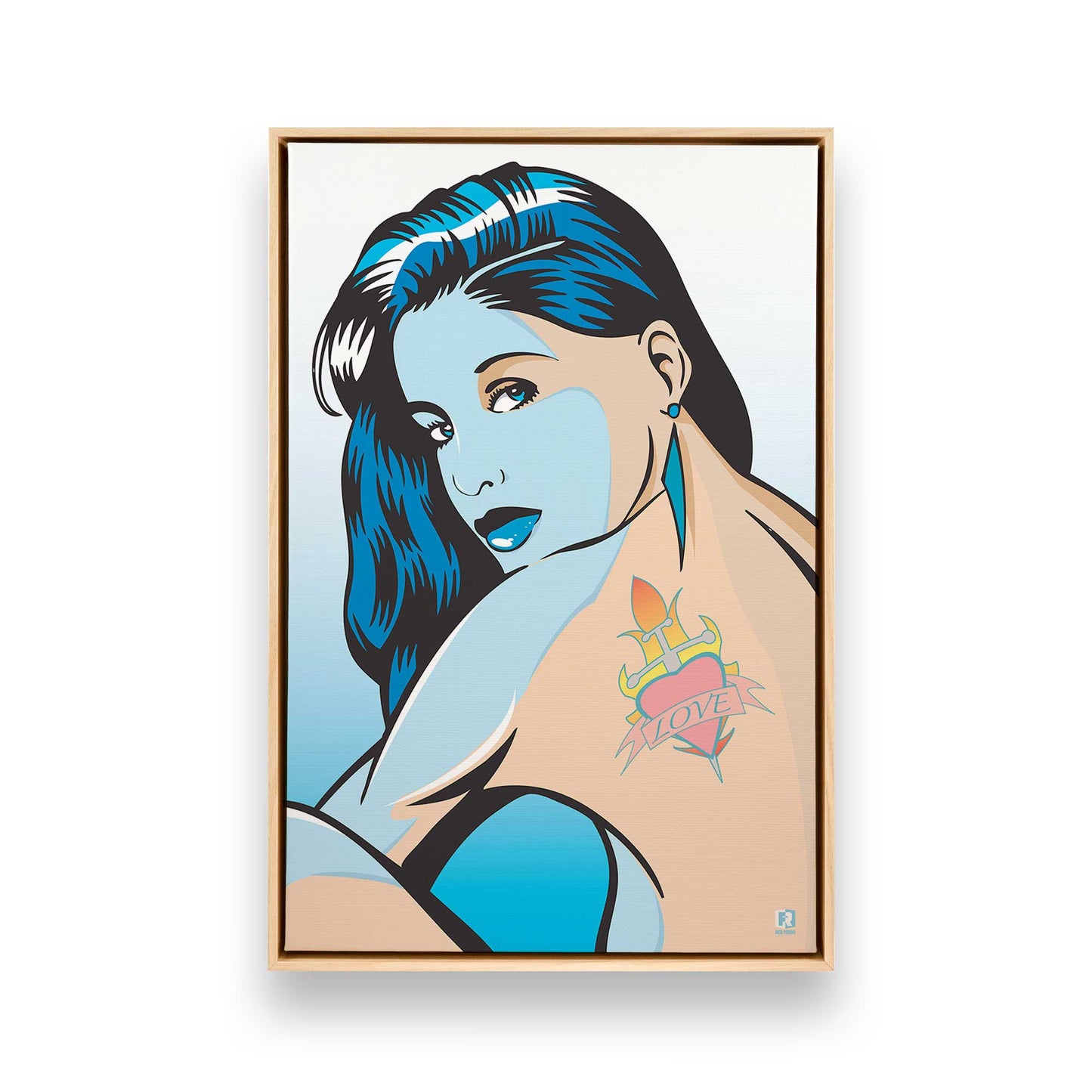 [Color:American Maple], Picture of art in a American Maple frame