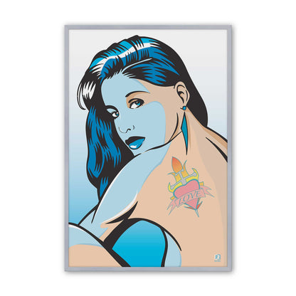 [Color:Polished Chrome], Picture of art in a Polished Chrome frame