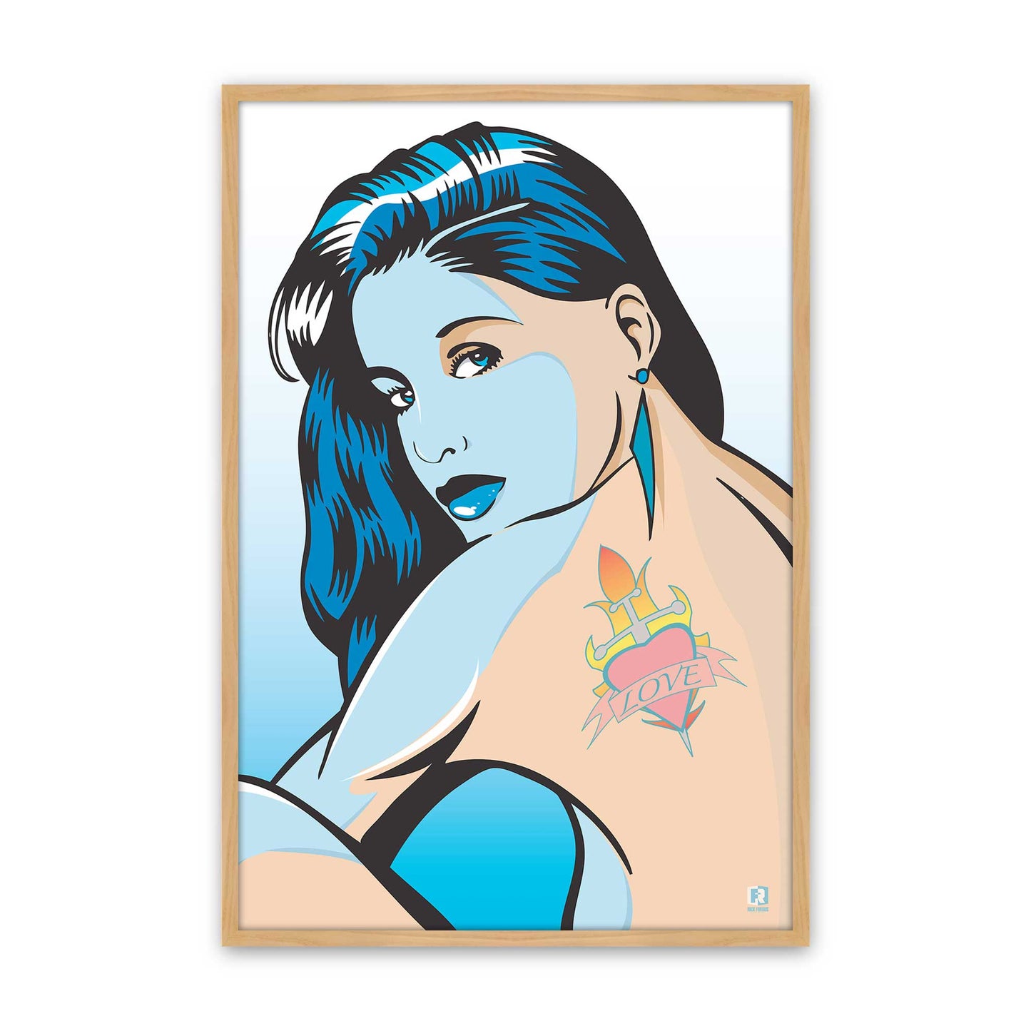 [Color:American Maple], Picture of art in a American Maple frame