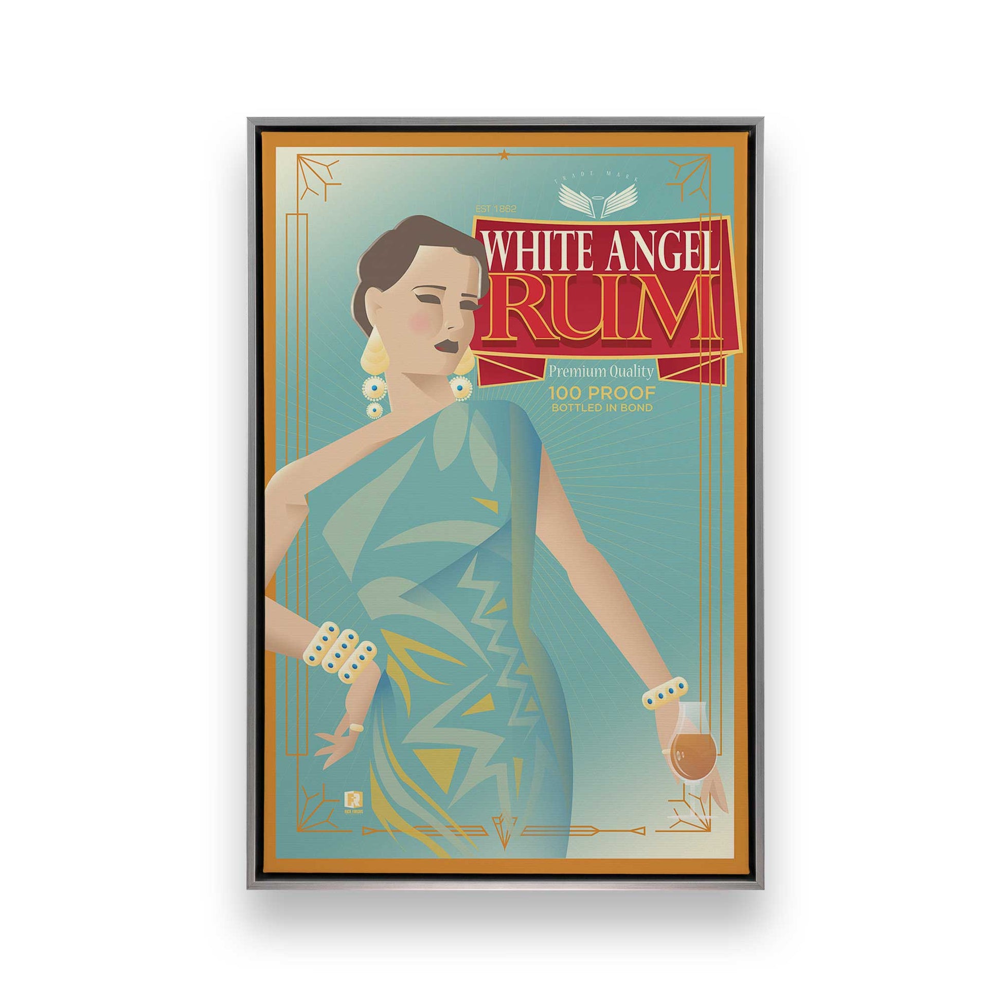 [Color:Polished Chrome], Picture of art in a Polished Chrome frame