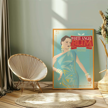 [Color:Stretched Canvas], Picture of art at an angle