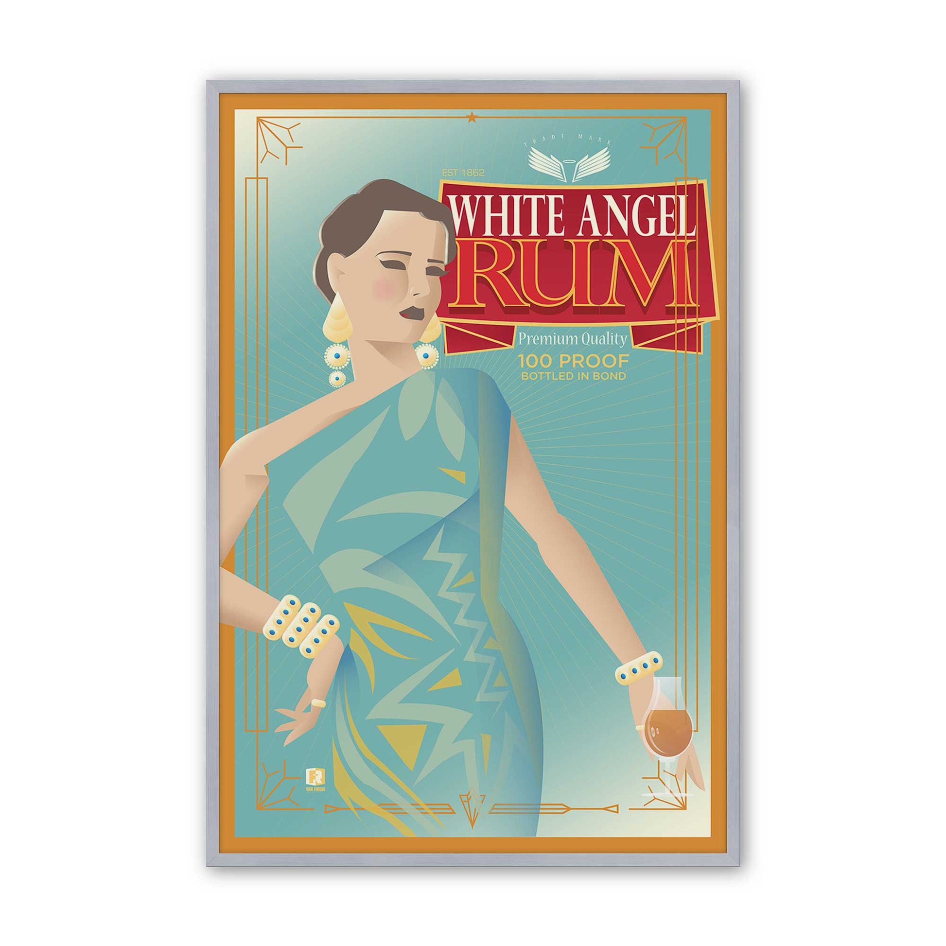 [Color:Polished Chrome], Picture of art in a Polished Chrome frame