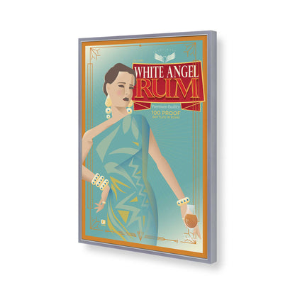 [Color:Polished Chrome], Picture of art in a Polished Chrome frame of the corner