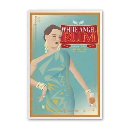 [Color:Opaque White], Picture of art in a Opaque White frame