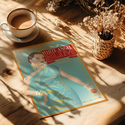 White Angel Rum Paper Print
