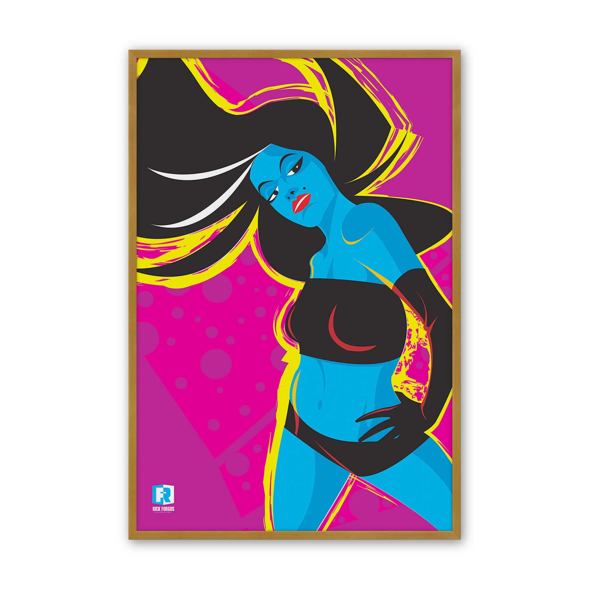 [Color:Polished Gold], Picture of art in a Polished Gold frame