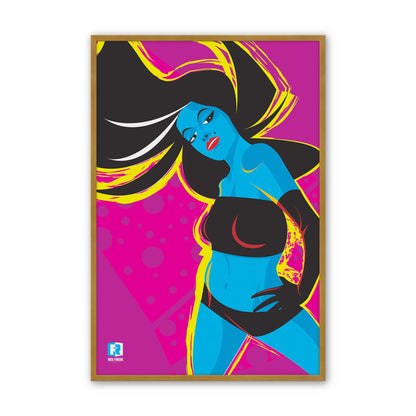 [Color:Polished Gold], Picture of art in a Polished Gold frame