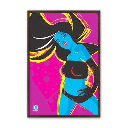 [Color:Belvinder Brown], Picture of art in a Belvinder Brown frame