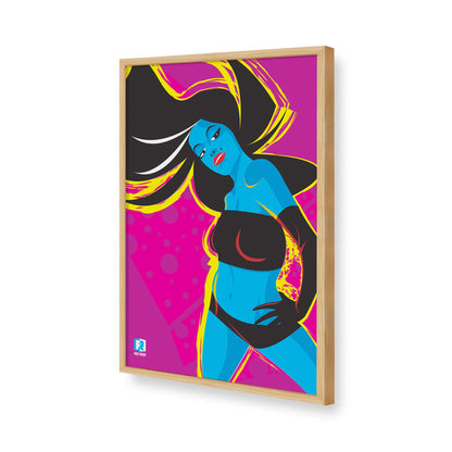 [Color:American Maple], Picture of art in a American Maple frame of the corner