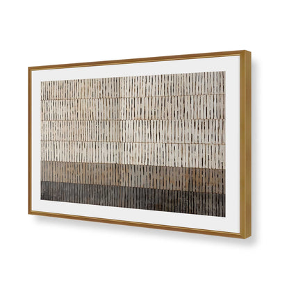 [Color:Polished Gold], Picture of art in a Polished Chrome frame of the corner