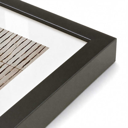 [Color:Satin Black], Picture of art in a Polished Chrome frame at an angle
