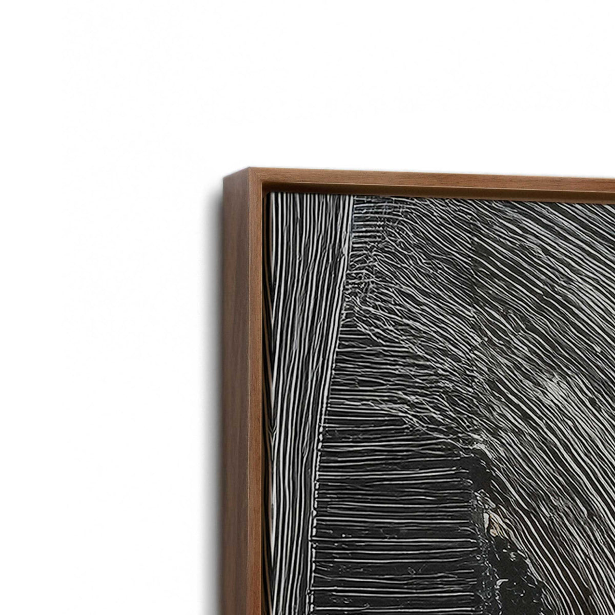 [Color:Walnut], Picture of art in a Walnut frame at an angle
