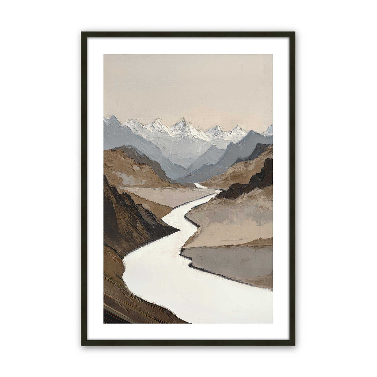 [Color:Satin Black], Picture of art in a Satin Black frame