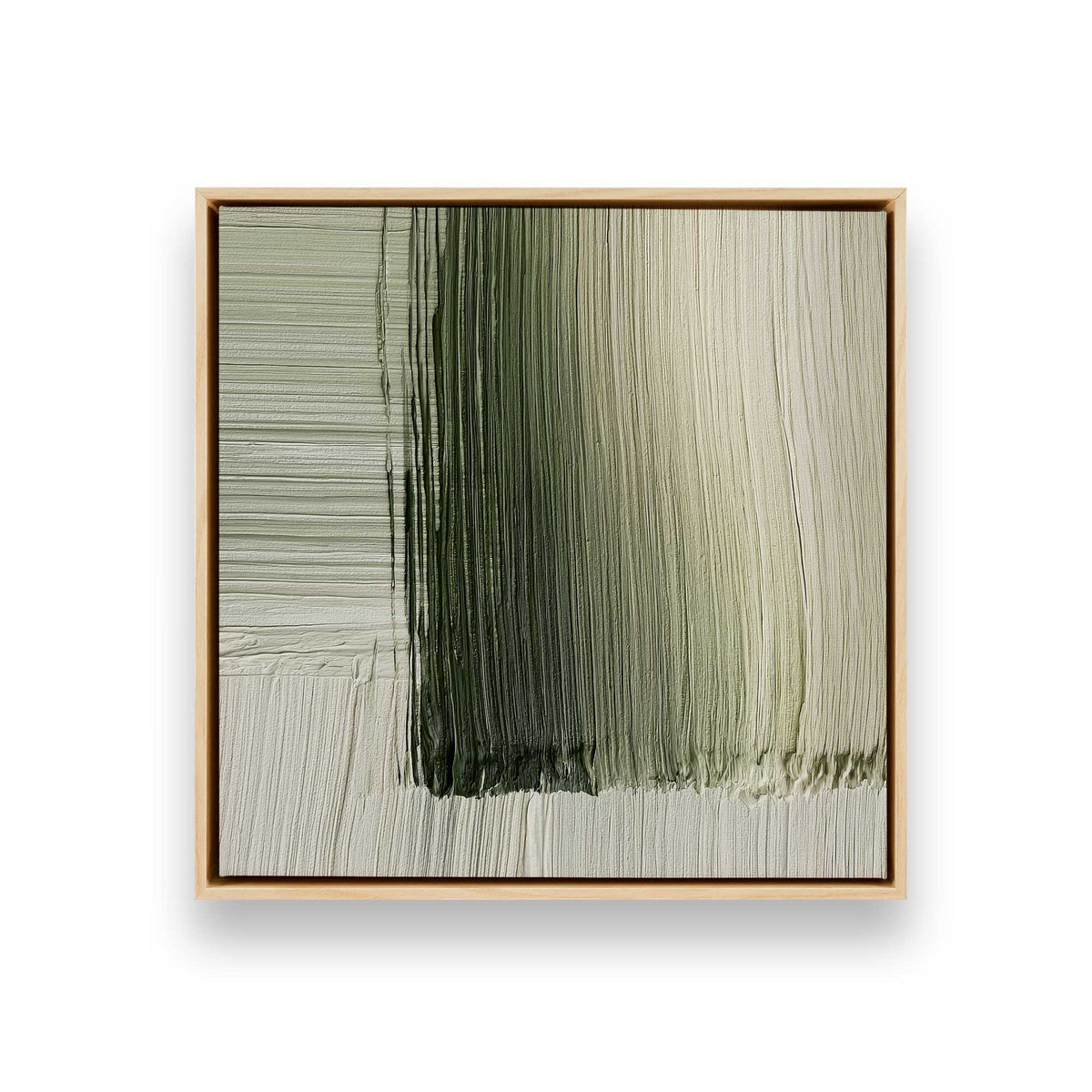 Green Fade, Set of 3 Canvas Prints