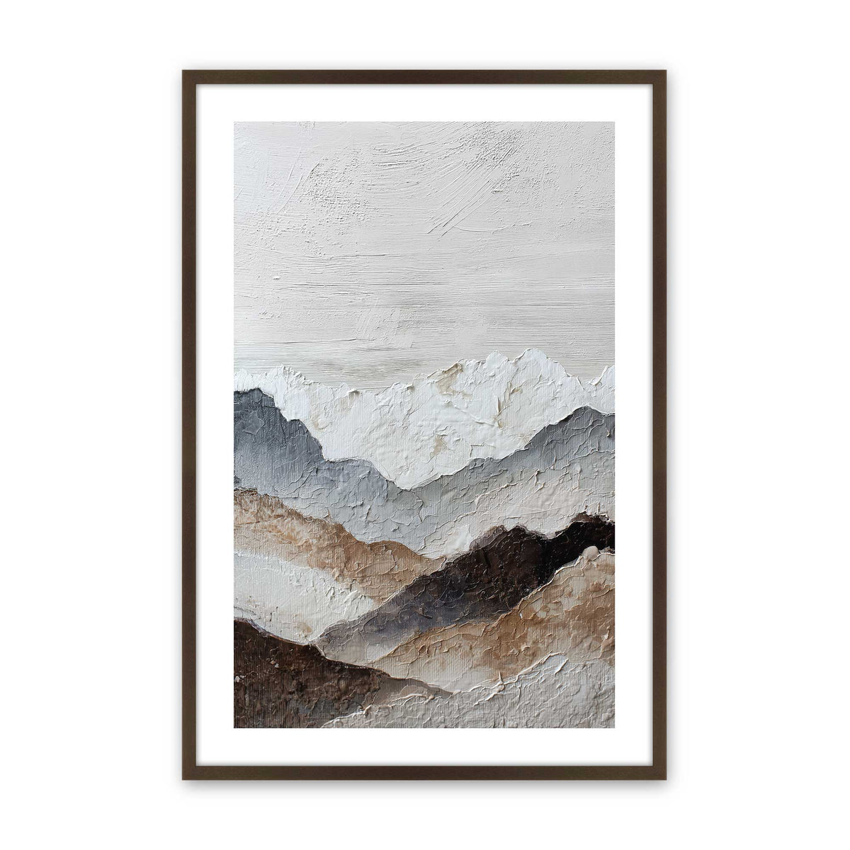 [Color:Brown], Picture of art in a Brown frame