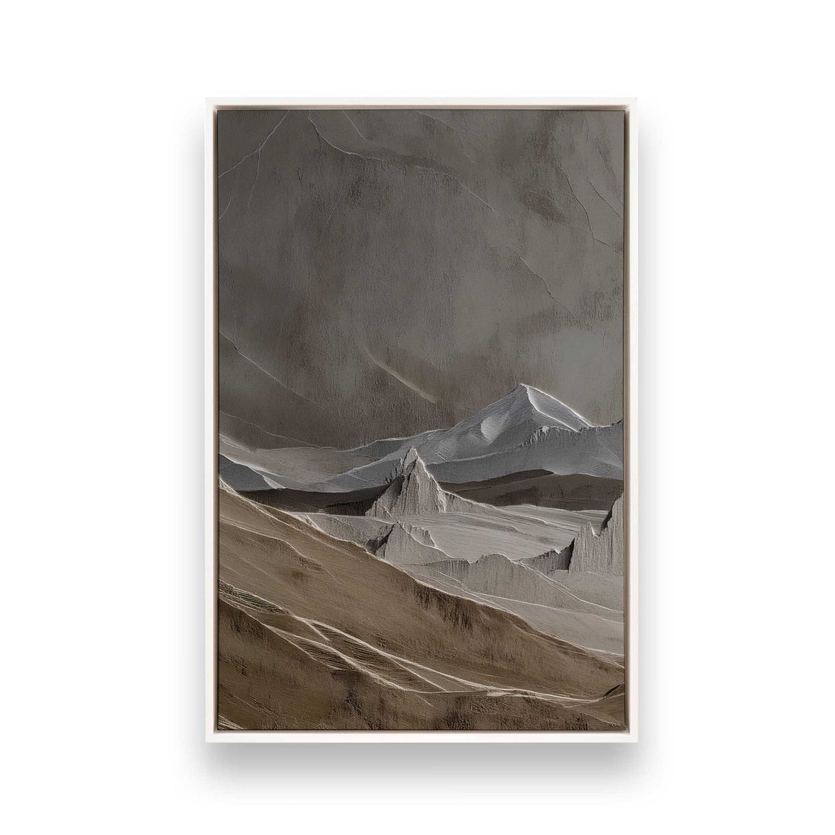 [Color:Opaque White], Picture of art in a White frame