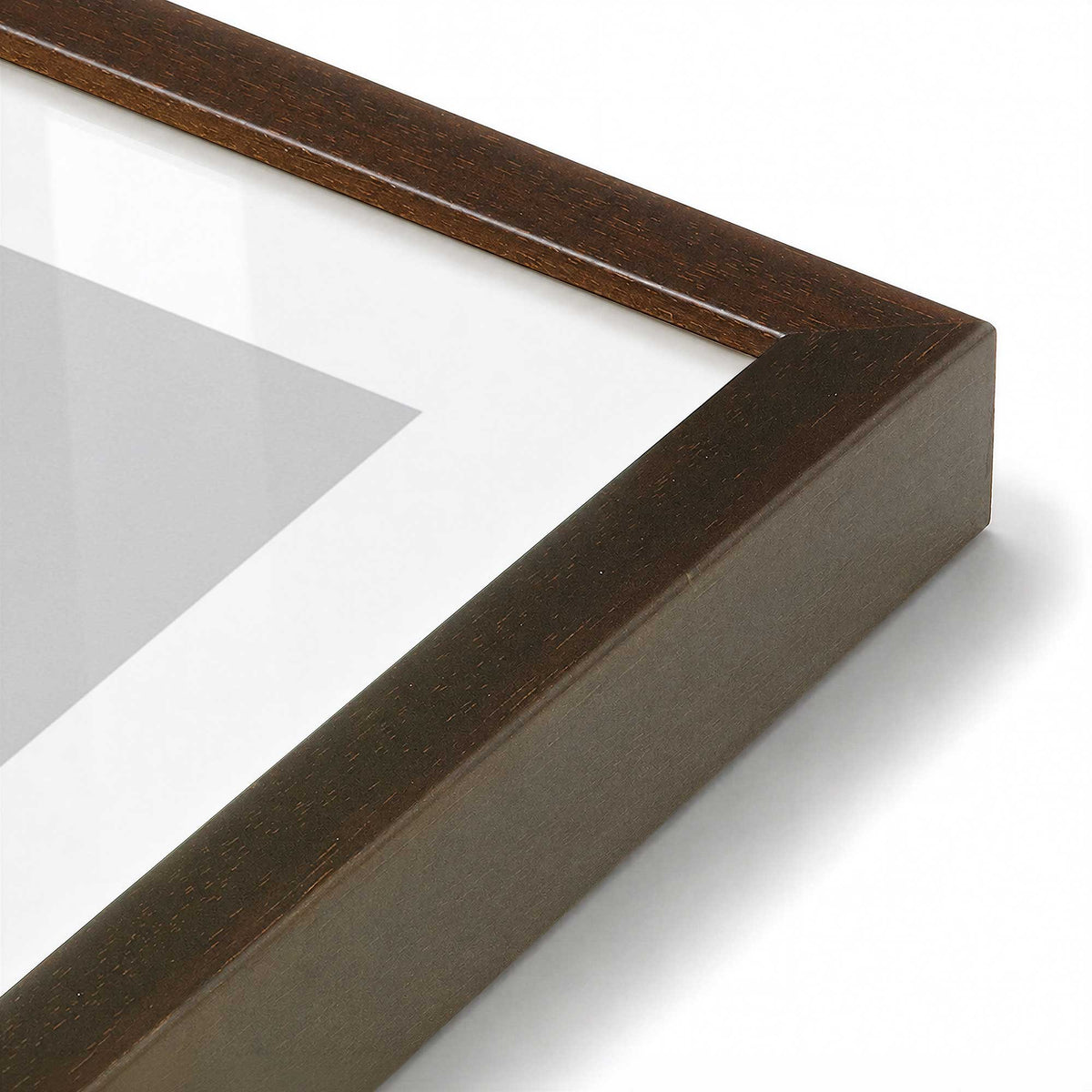 [Color:Belvinder Brown], Picture of art in a Belvinder Brown frame at an angle
