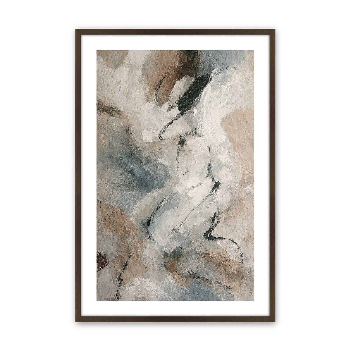 [Color:Belvinder Brown], Picture of art in a Belvinder Brown frame