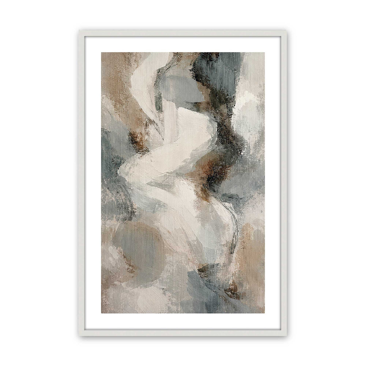 [Color:Opaque White], Picture of art in a Opaque White frame