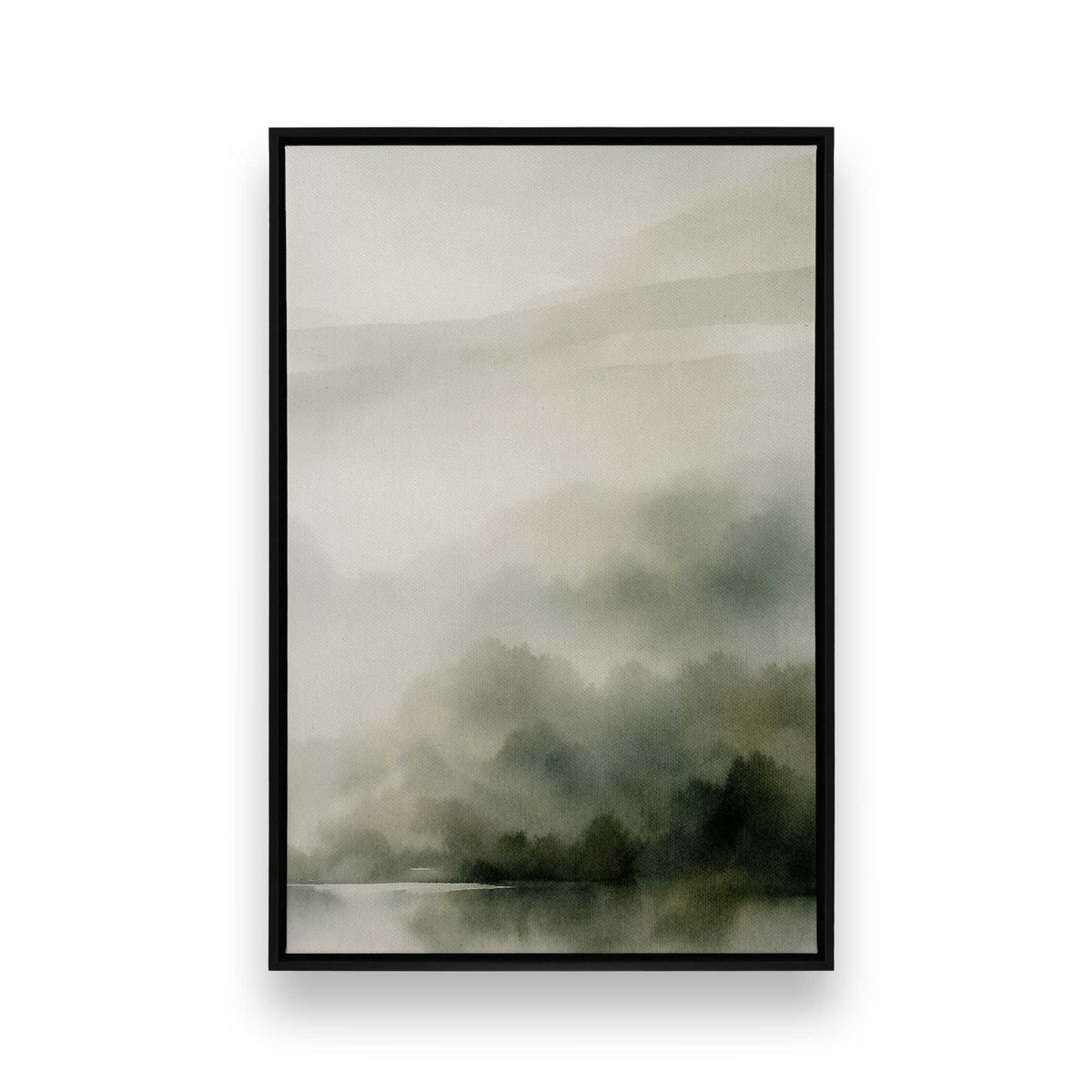 [Color:Satin Black], Picture of art in a Satin Black frame