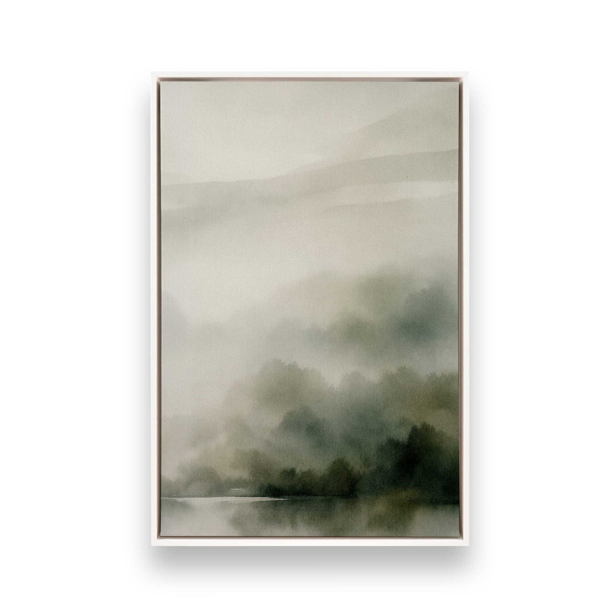 [Color:Opaque White], Picture of art in a White frame