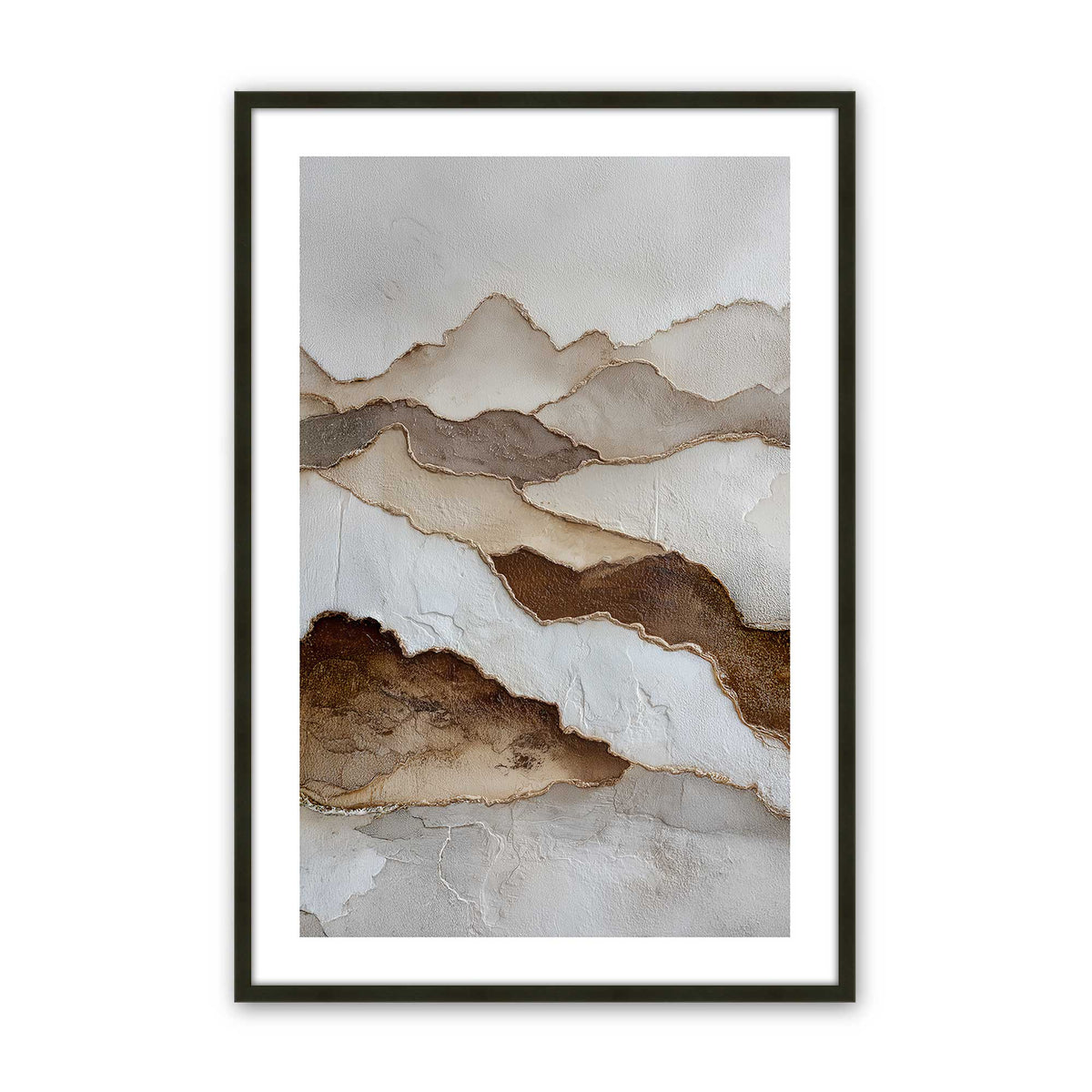 [Color:Satin Black], Picture of art in a Satin Black frame