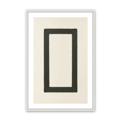 [Color:Opaque White], Picture of art in an Opaque White frame