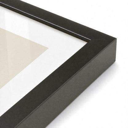 [Color:Satin Black], Picture of art in a Satin Black frame at an angle