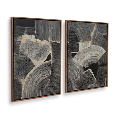[Color:Walnut], Picture of art in a Walnut frame at an angle