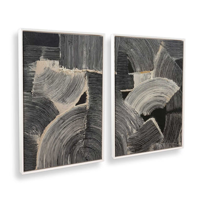 [Color:Opaque White], Picture of art in a White frame at an angle