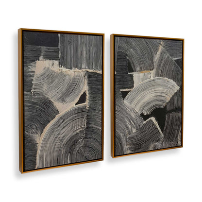 [Color:Polished Gold], Picture of art in a Polished Gold frame at an angle