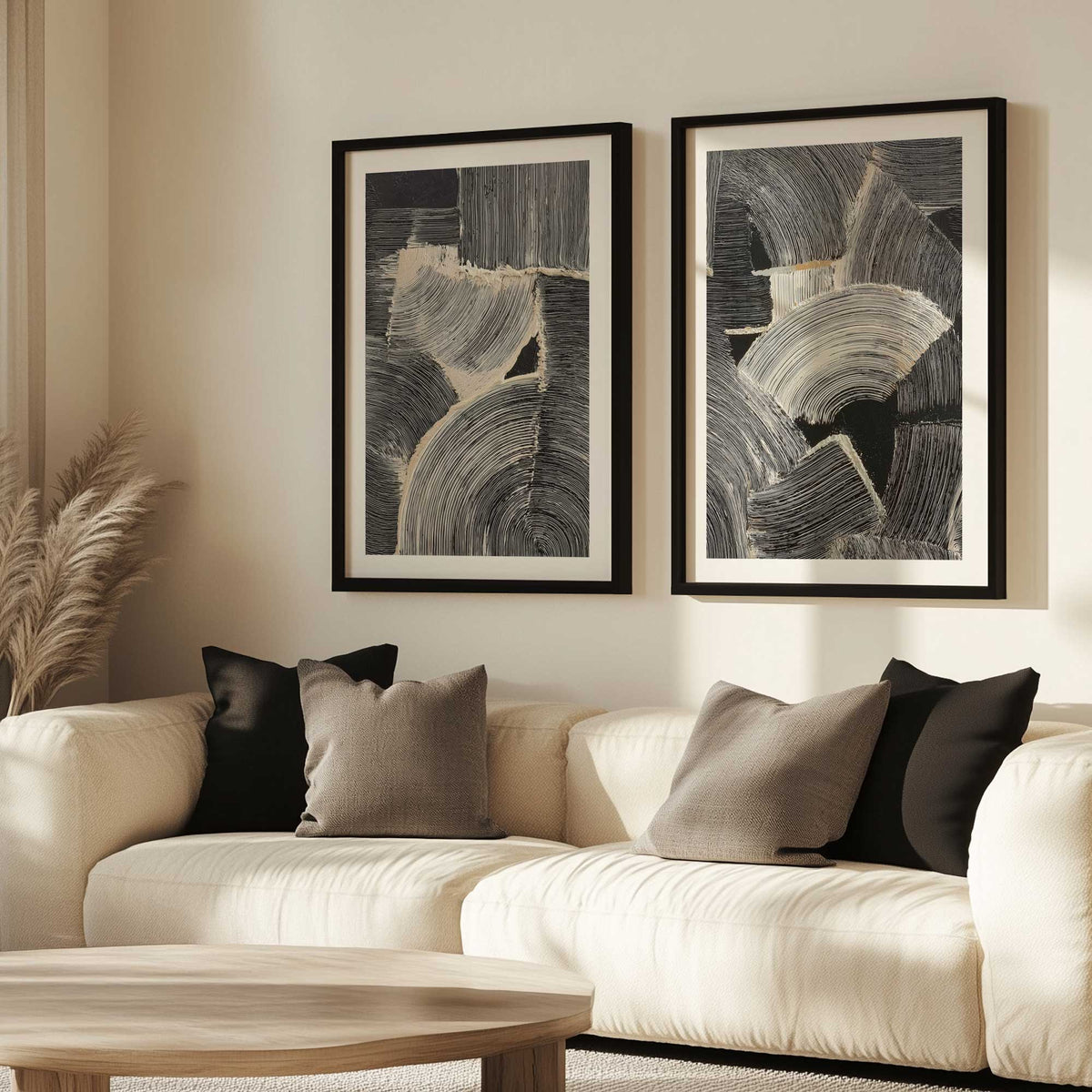 [Color:Satin Black], Picture of art in a Satin Black frame