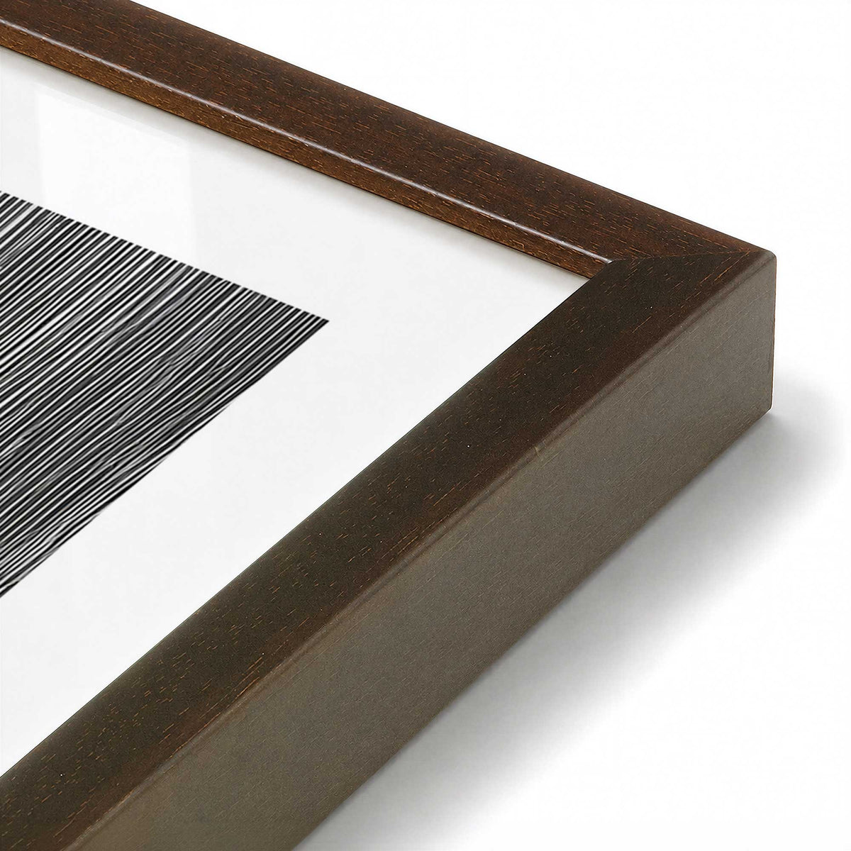 [Color:Belvinder Brown], Picture of art in a Belvinder Brown frame of the corner