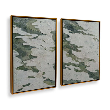 [Color:Polished Gold], Picture of art in a Polished Gold frame at an angle