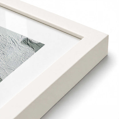[Color:Opaque White], Picture of art in a Opaque White frame of the corner