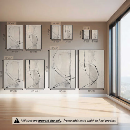 Quiet Linework, Set of 2 Canvas Prints