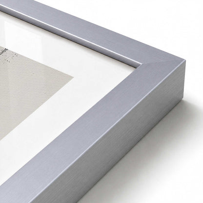 [Color:Polished Chrome], Picture of art in a Polished Chrome frame of the corner