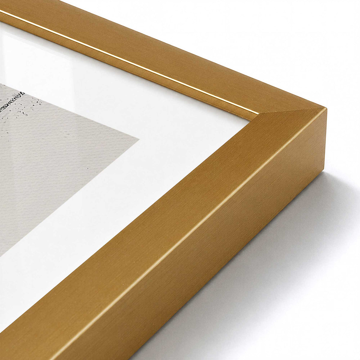 [Color:Polished Gold], Picture of art in a Polished Gold frame of the corner