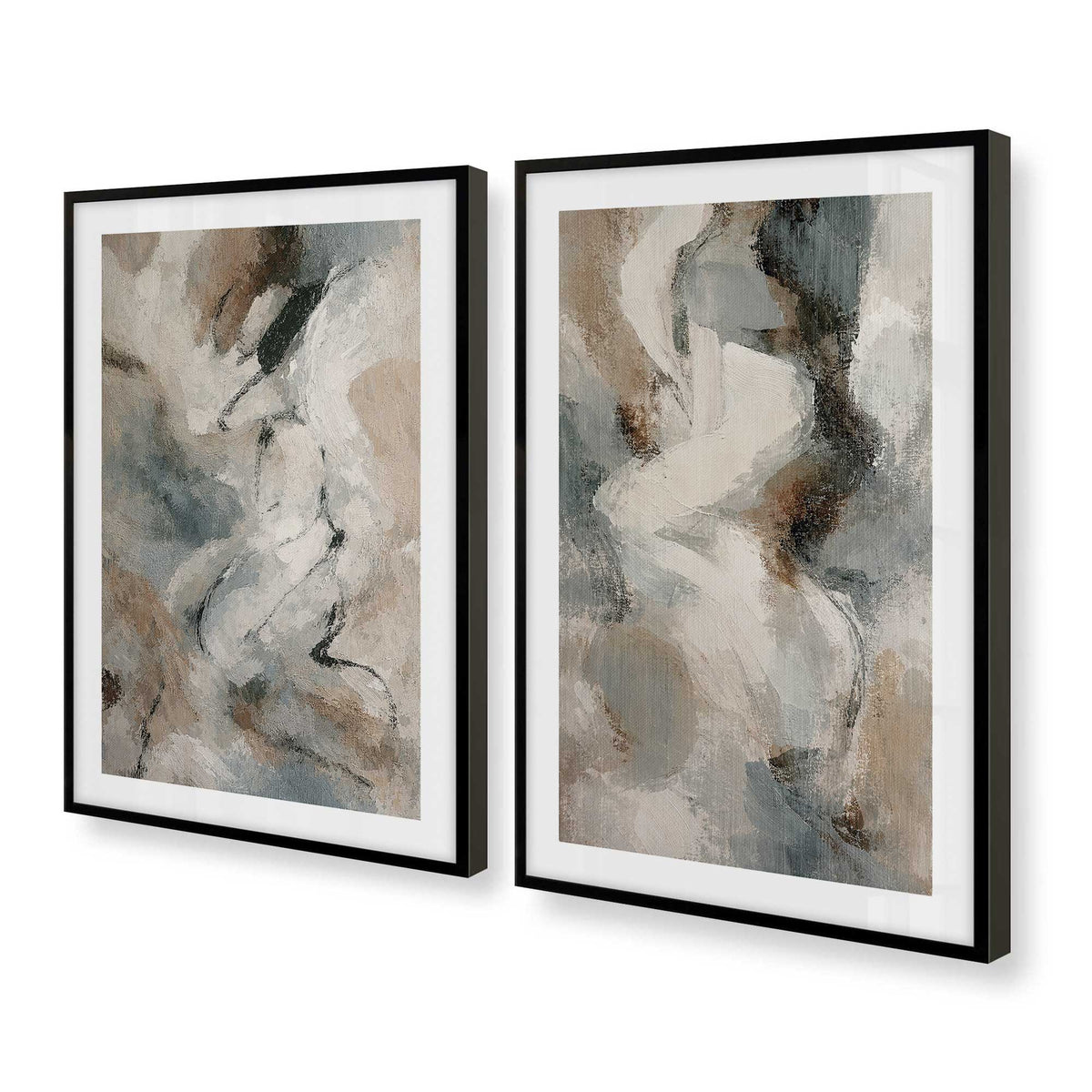 [Color:Satin Black], Picture of art in a Satin Black frame at an angle