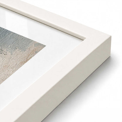 [Color:Opaque White], Picture of art in a Opaque White frame of the corner