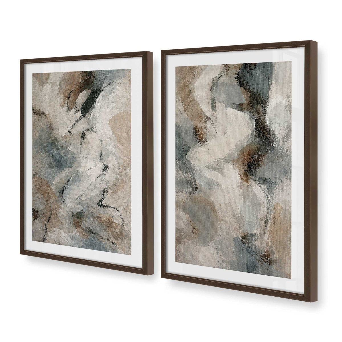 [Color:Belvinder Brown], Picture of art in a Belvinder Brown frame at an angle